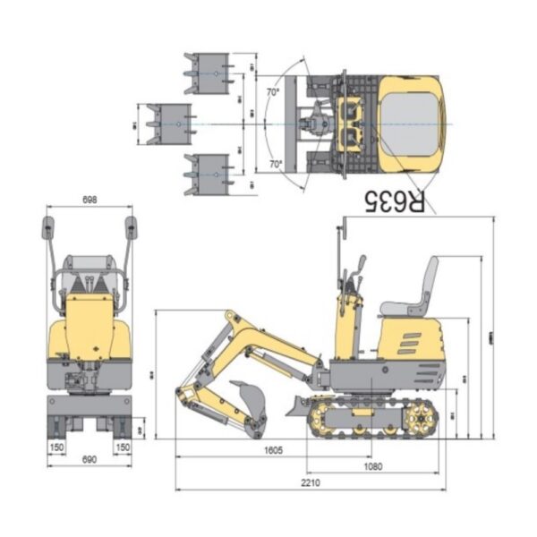 Lumag MB600 Mini Graafmachine - Afbeelding 8