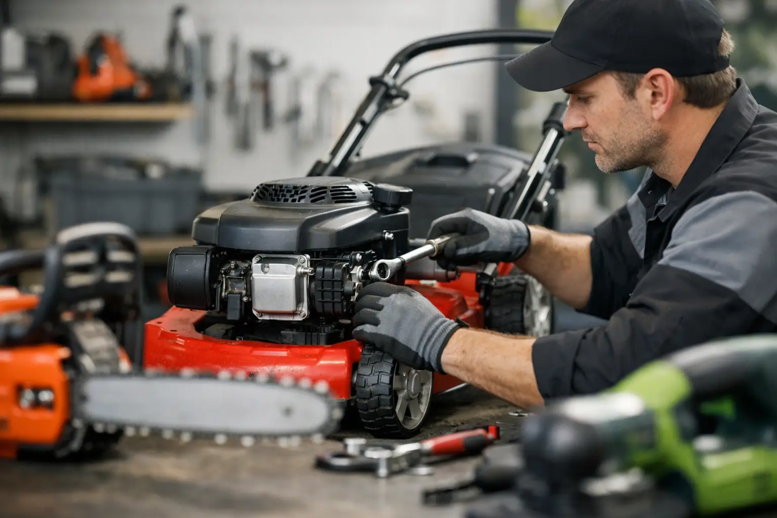 Reparatie tuinmachines snel geregeld