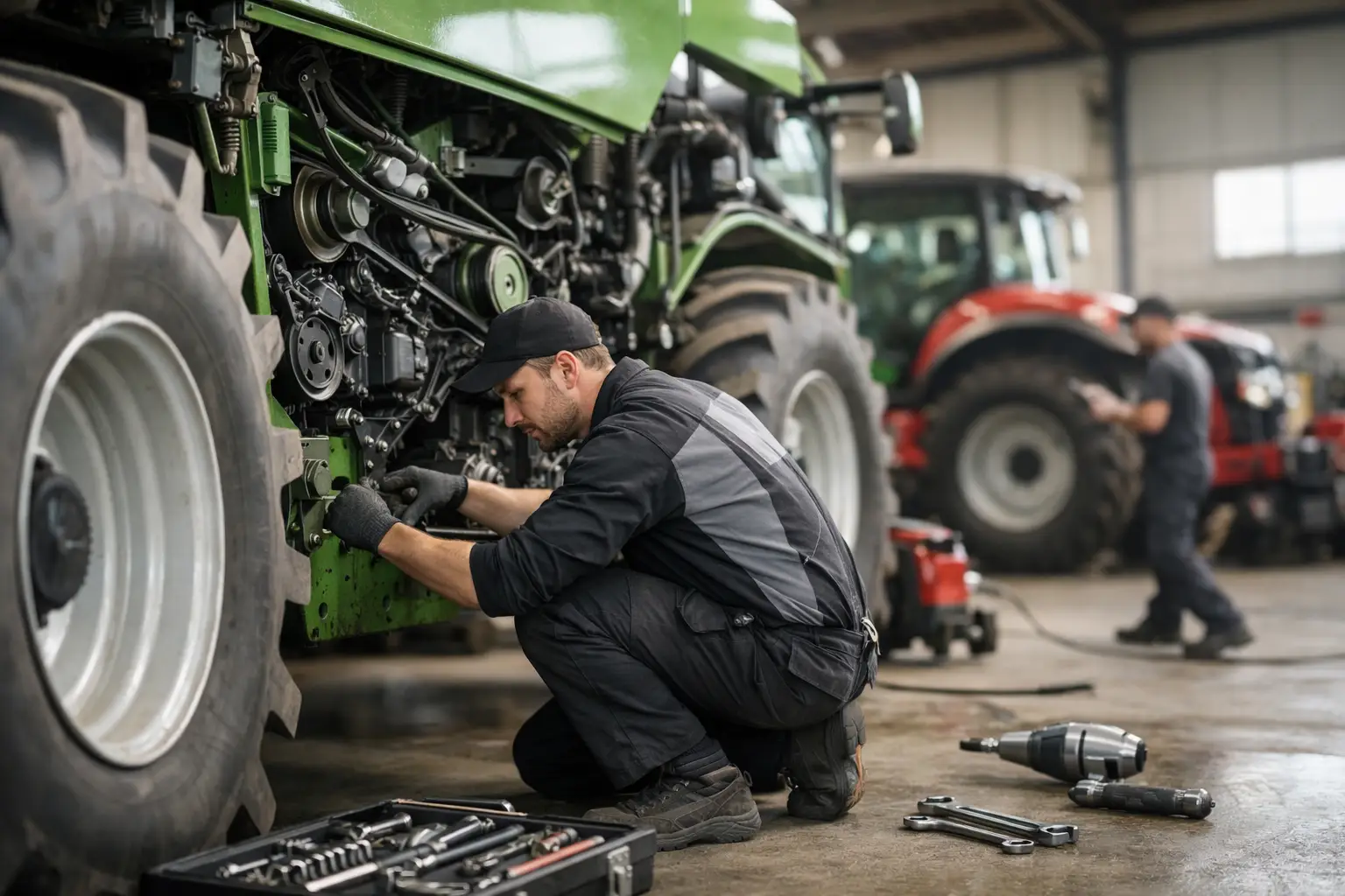 Landbouwmachine reparatie zonder lange stilstand