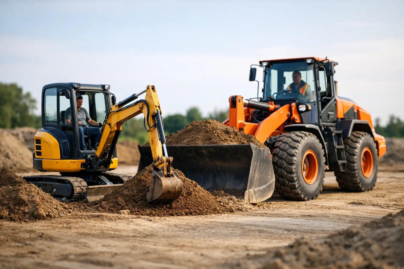 Minigraver of shovel voor uw werkzaamheden?