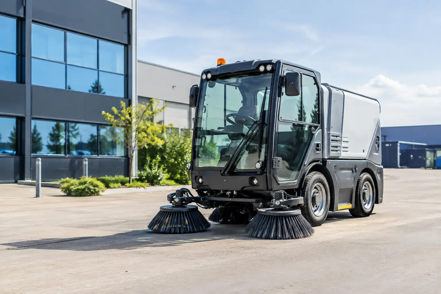 Beste veegmachines voor bedrijfsterreinen kiezen