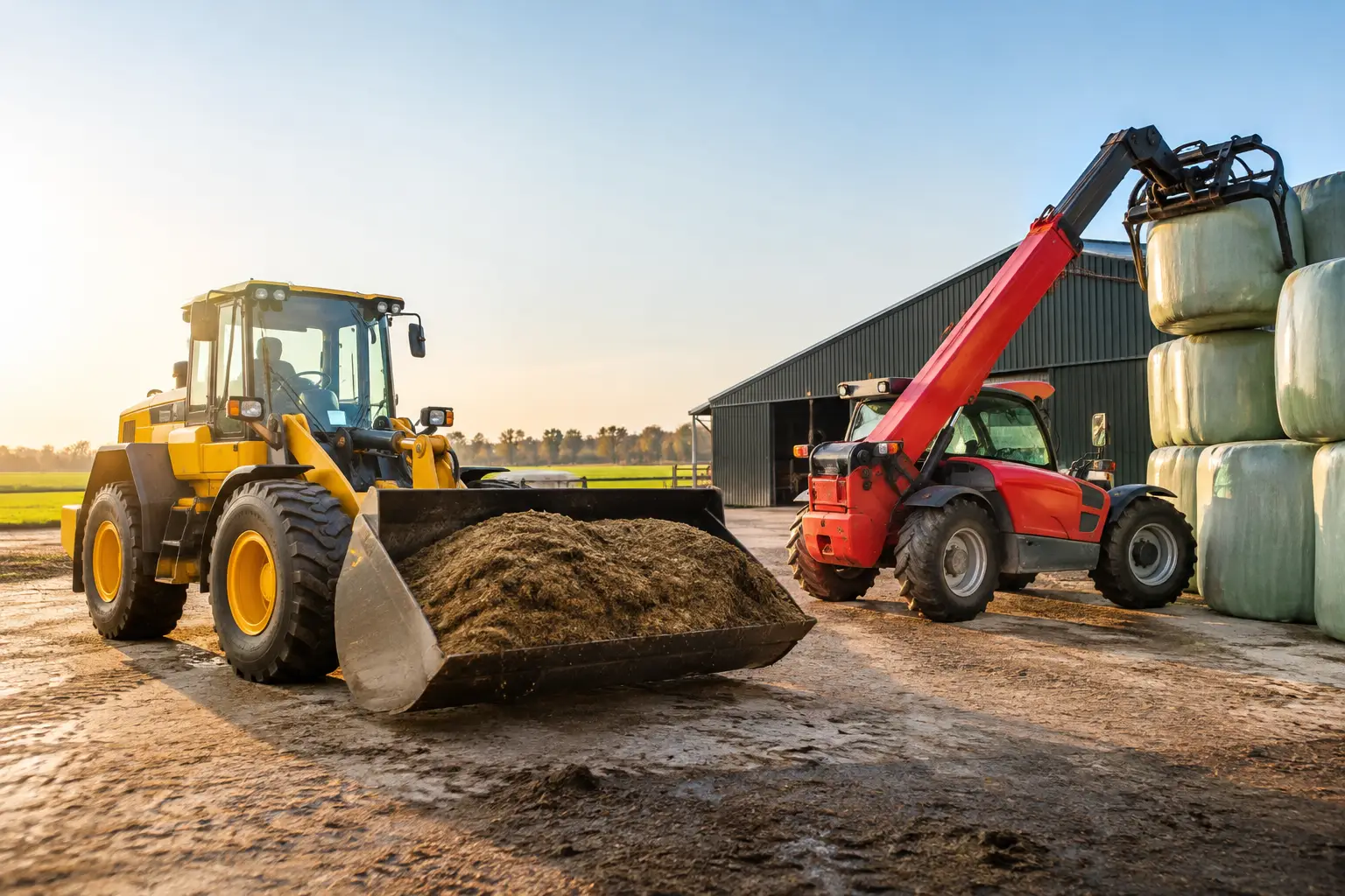 Frontlader versus verreiker bij erfwerk